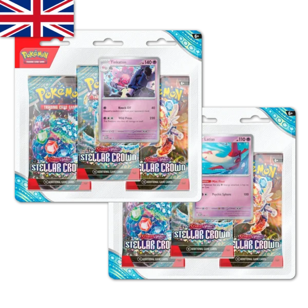 stellar crown 3pack blister preorder pokemon