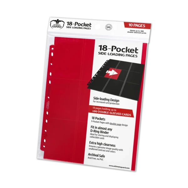 günstig_kaufen_Ultimate Guard 18-Pocket Pages Side-Loading_rot