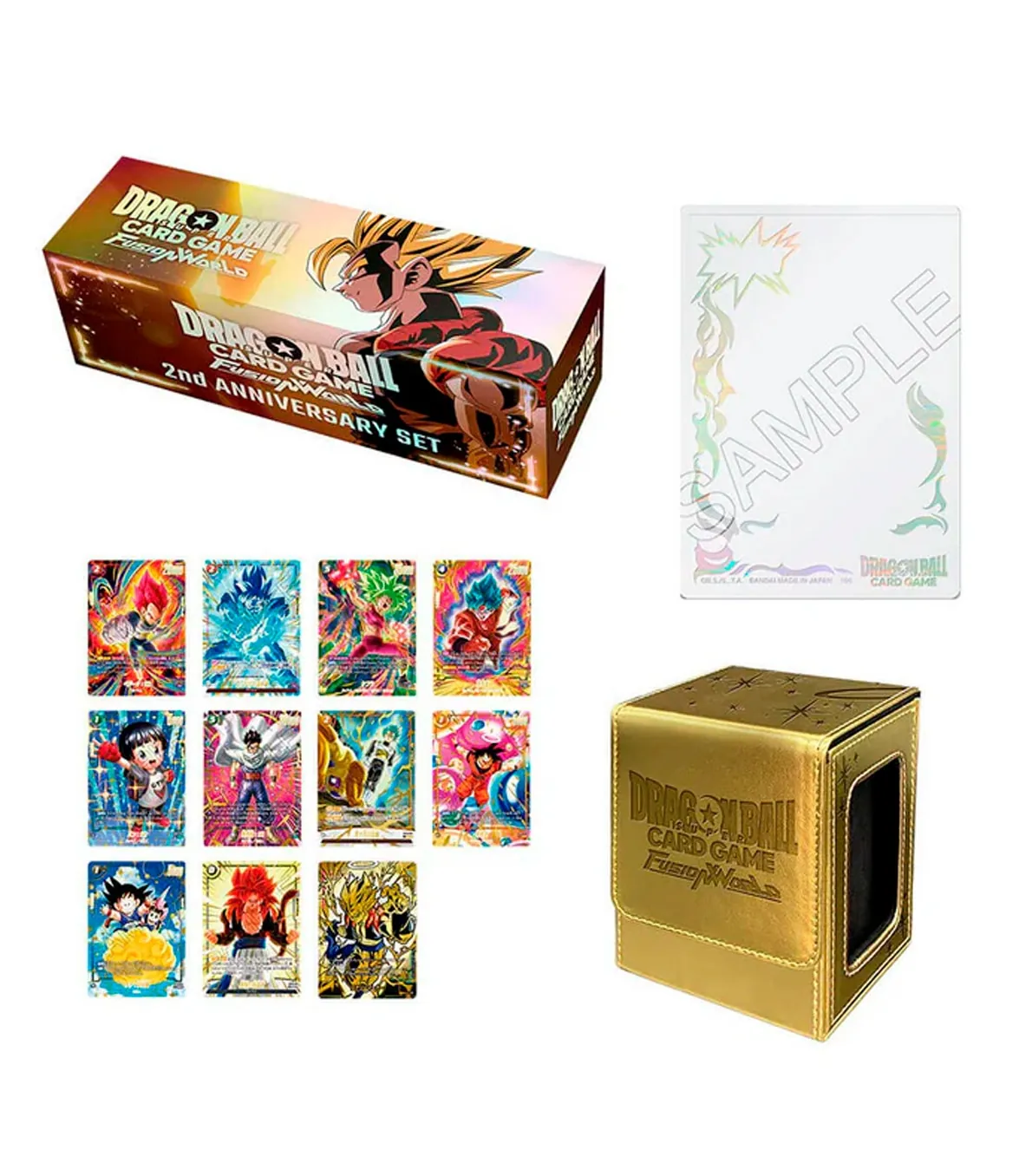 set-conmemorativo-2-aniversario-ingles-dbscg-fusion-world.webp